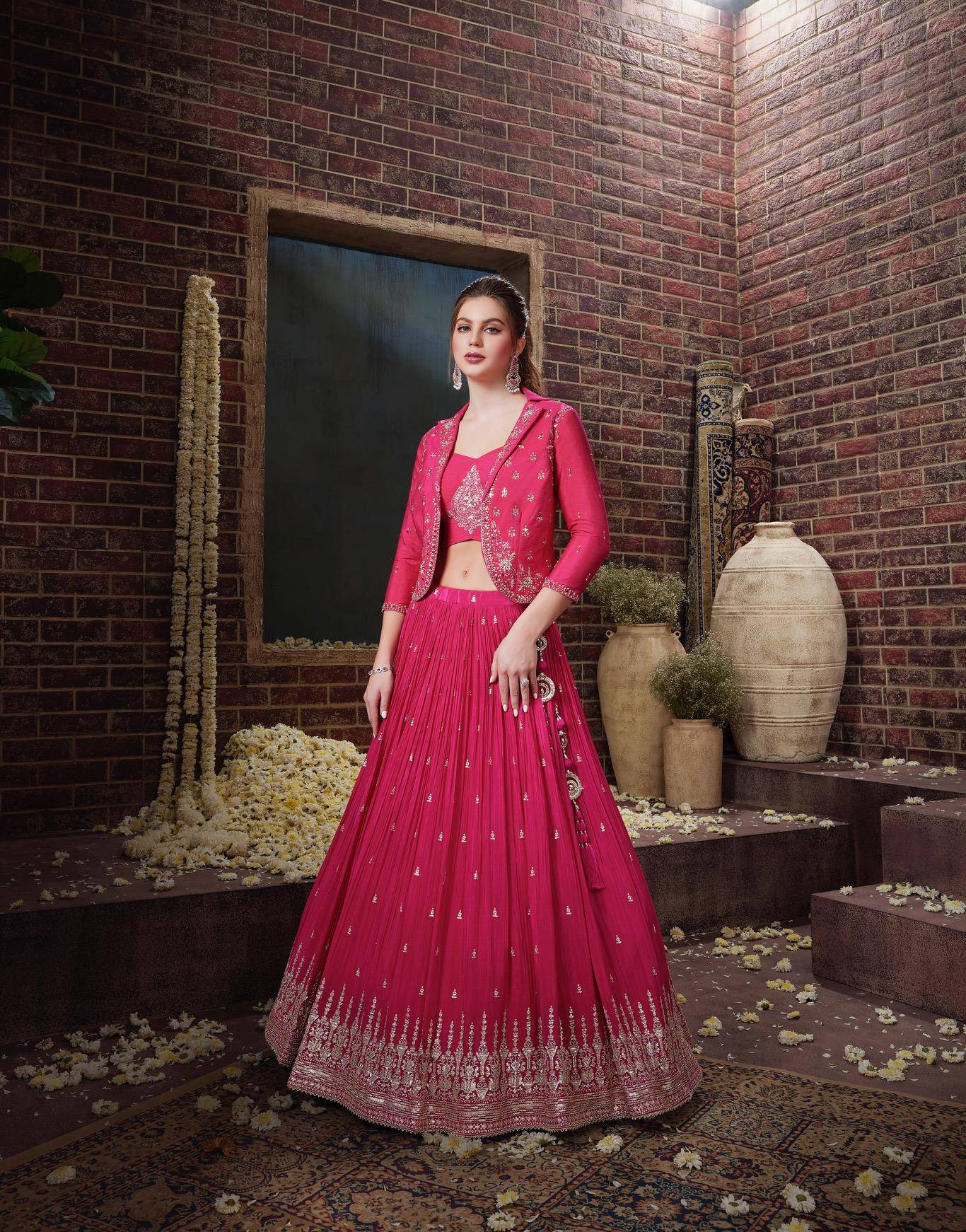 Cropped Faux leather Jacket